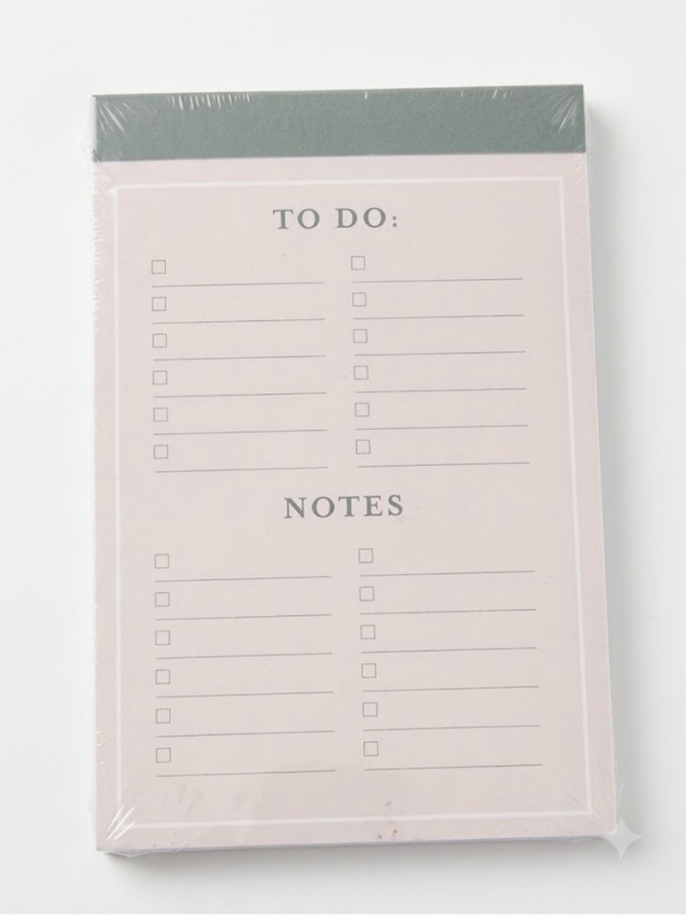 Elūm Designs Minimalist "To Do" & "Notes" Checklist Notepad